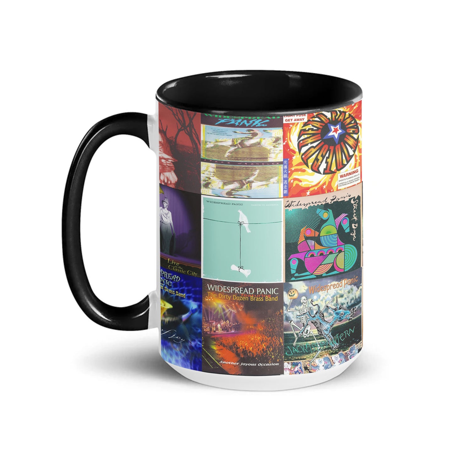 Widespread Panic Accent Mug – Classic Album Cover Collage Gift