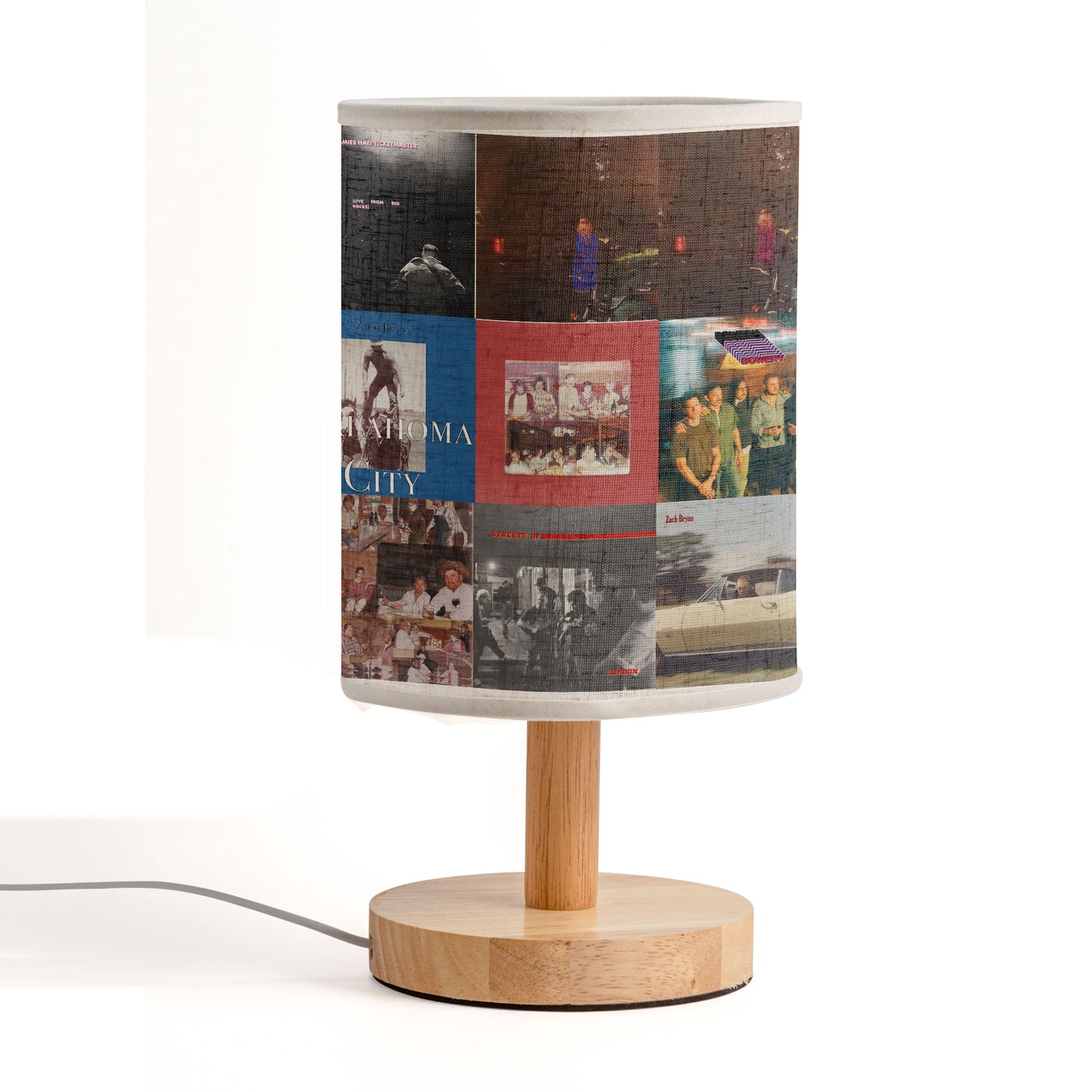 Zach Bryan Fabric Lamp – A Warm Glow for Country Souls