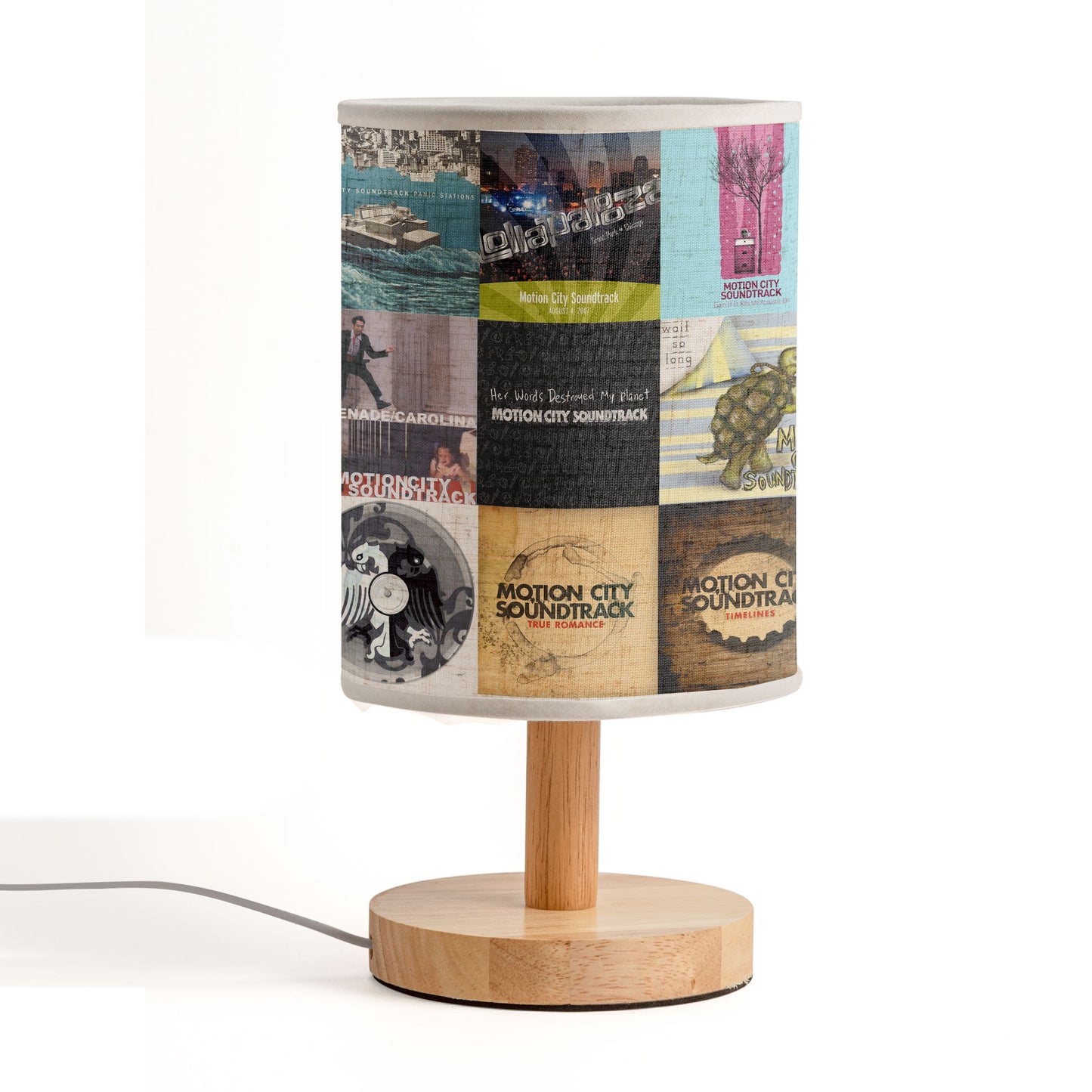 Motion City Soundtrack Fabric Lamp – Pop Punk Nostalgia
