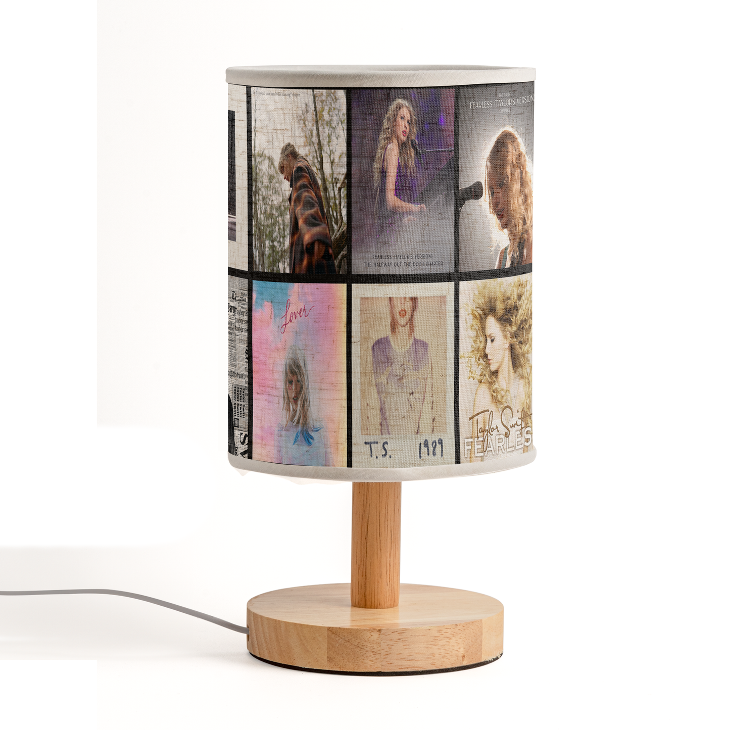Swiftie Album Cover Fabric Lamp – Taylor Inspired Home Décor