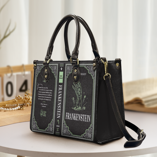 Frankenstein Book-Inspired Leather Handbag & Wallet Set