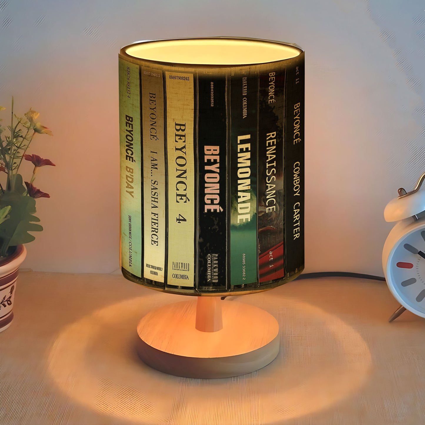 Beyoncé Cassette Tape Inspired Album Fabric  Lamp – For True Beyhive Fans