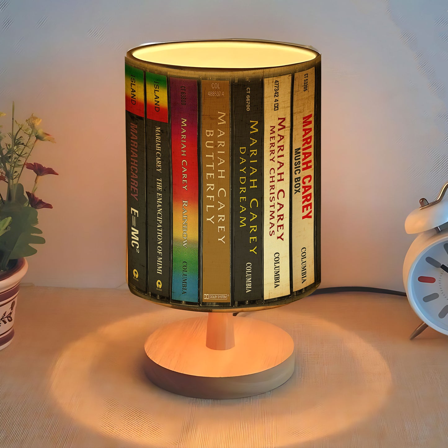 Retro Music Album Spine Fabric Lamp – A Tribute to Iconic Pop Classics