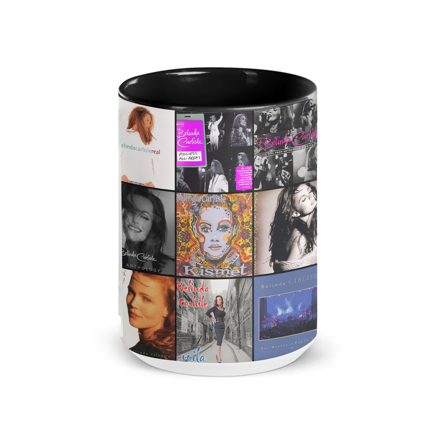 Belinda Carlisle Accent Mug – Album Cover Collage Gift
