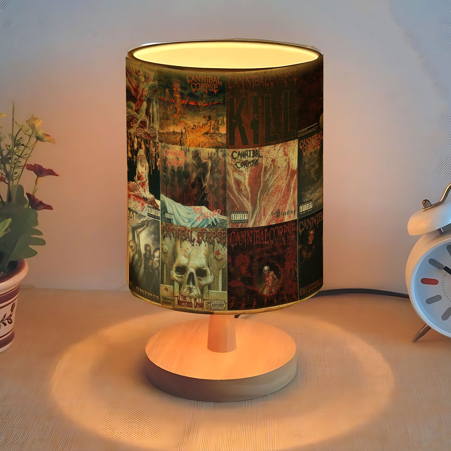 Cannibal Corpse Album Art Collage Lamp
