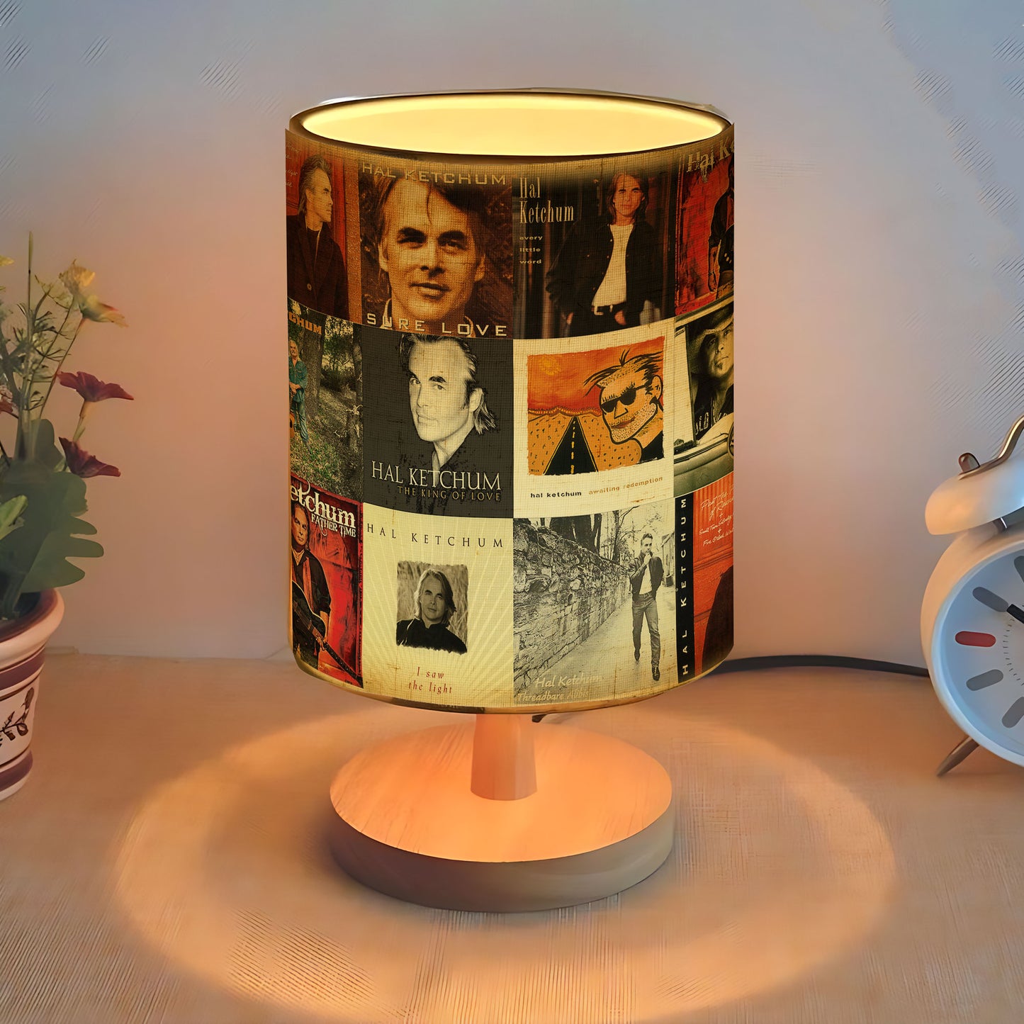 Hal Ketchum Album Cover Lamp – Country Music Nostalgia Home Decor