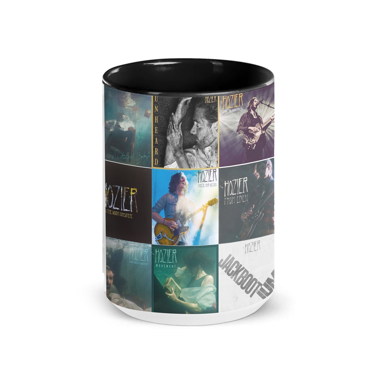Hozier Accent Mug – Classic Album Cover Collage Gift for Indie & Soul Music Fans