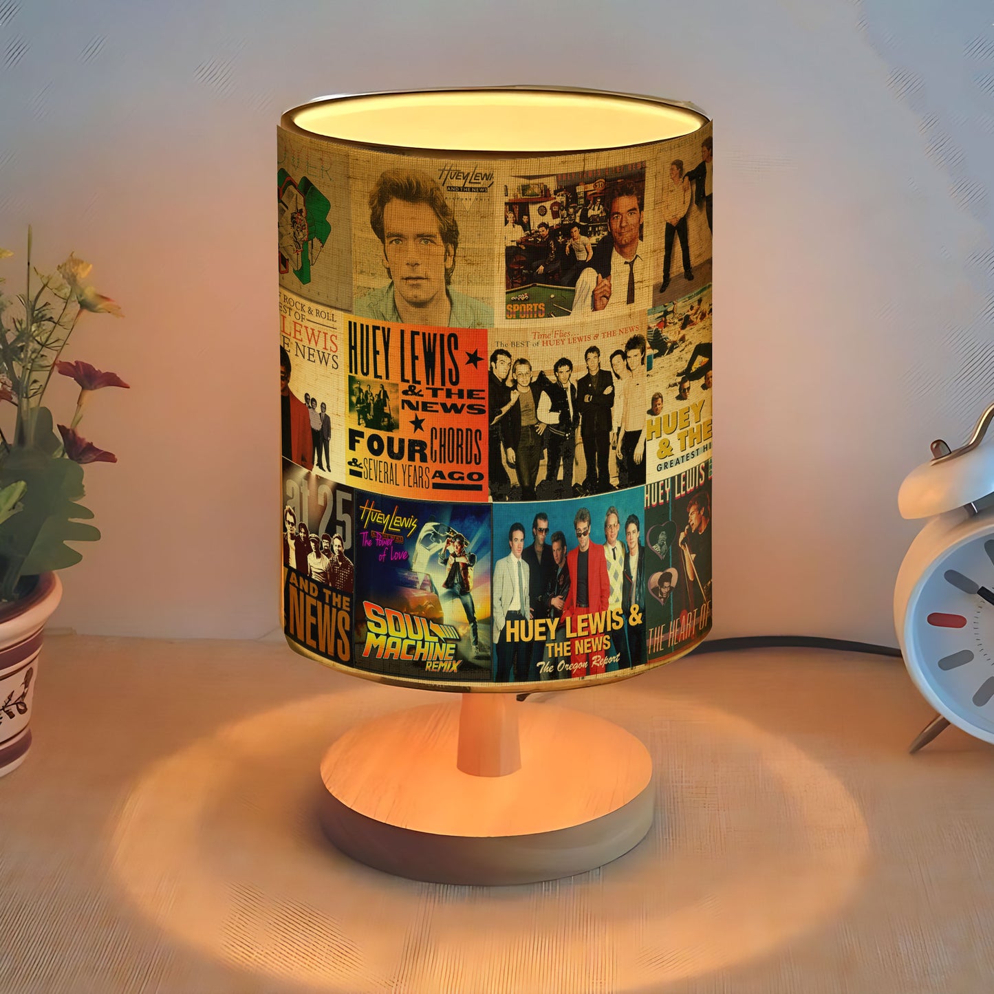 Huey Lewis & The News Album Art Collage