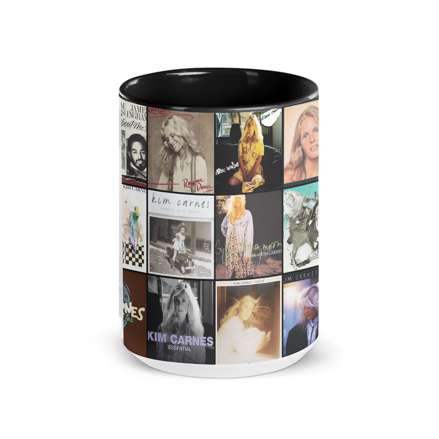 Kim Carnes Accent Mug – Timeless Pop Icon Album Collage Gift