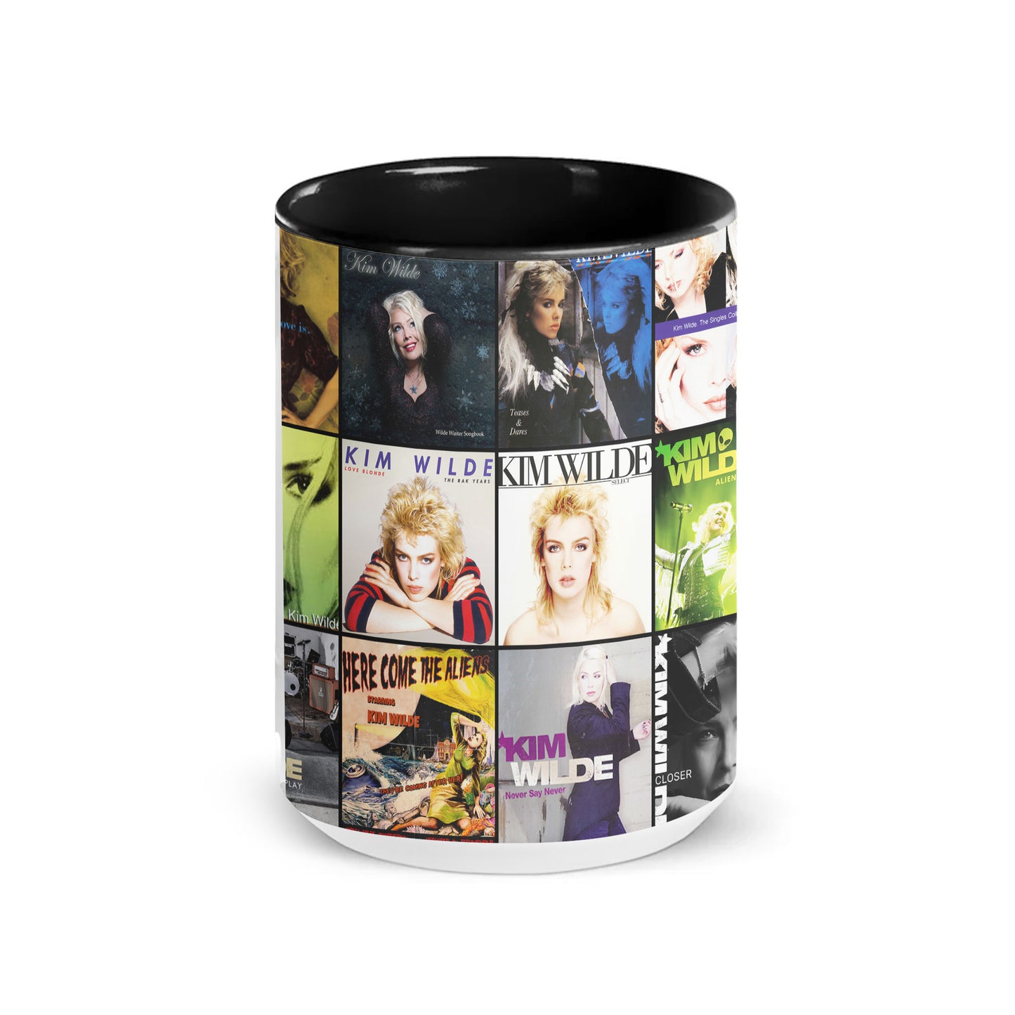 Kim Wilde Accent Mug – Pop Icon Album Cover Collage Gift