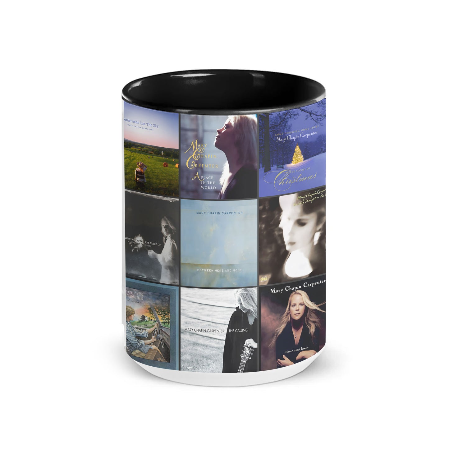 Mary Chapin Carpenter Accent Mug – Folk Country Album Collage Gift