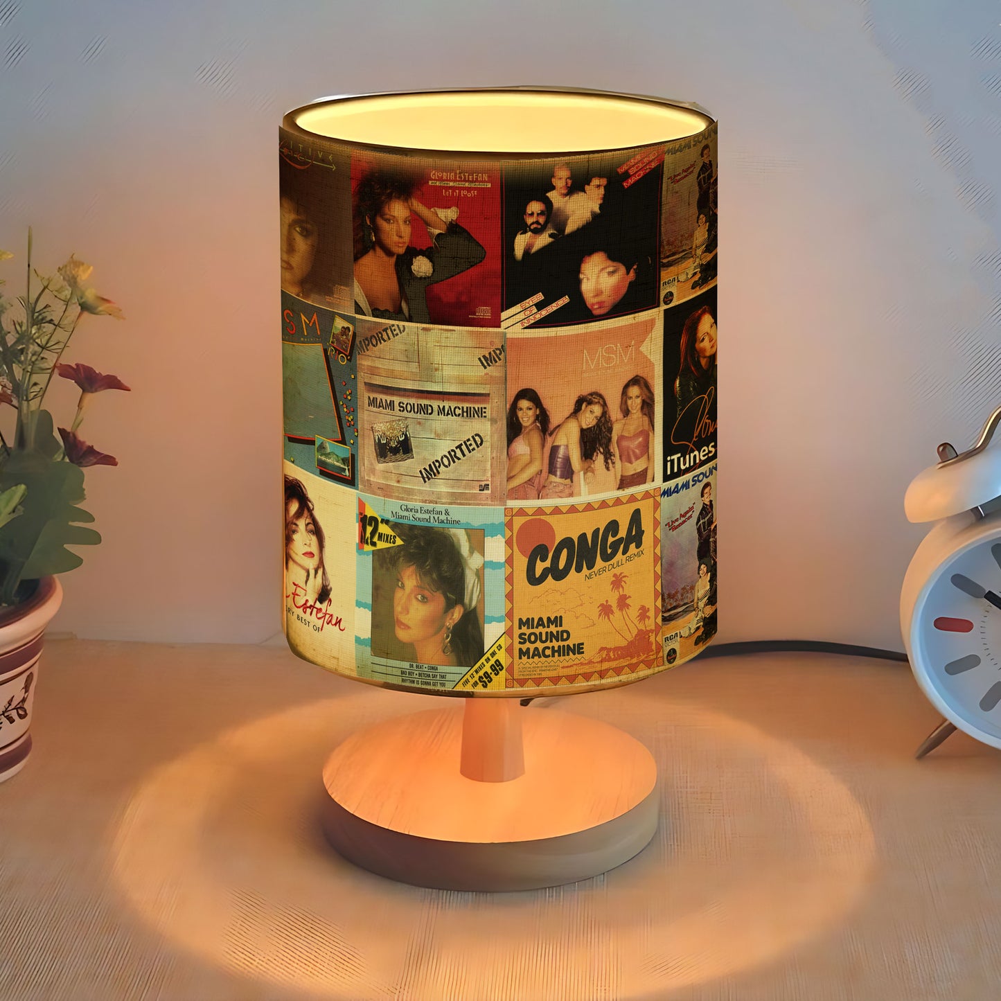Miami Sound Machine Album Cover Lamp – Retro Pop Music Home Decor