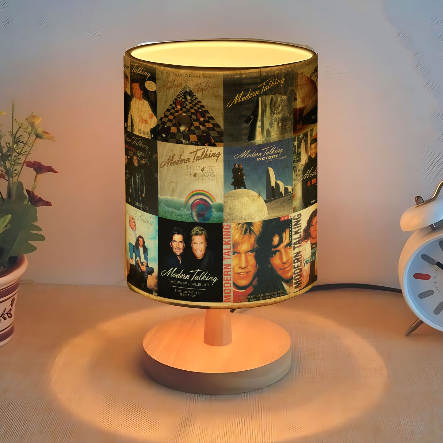 Modern Talking Album Cover Lamp – ’80s Euro Pop Nostalgia Decor