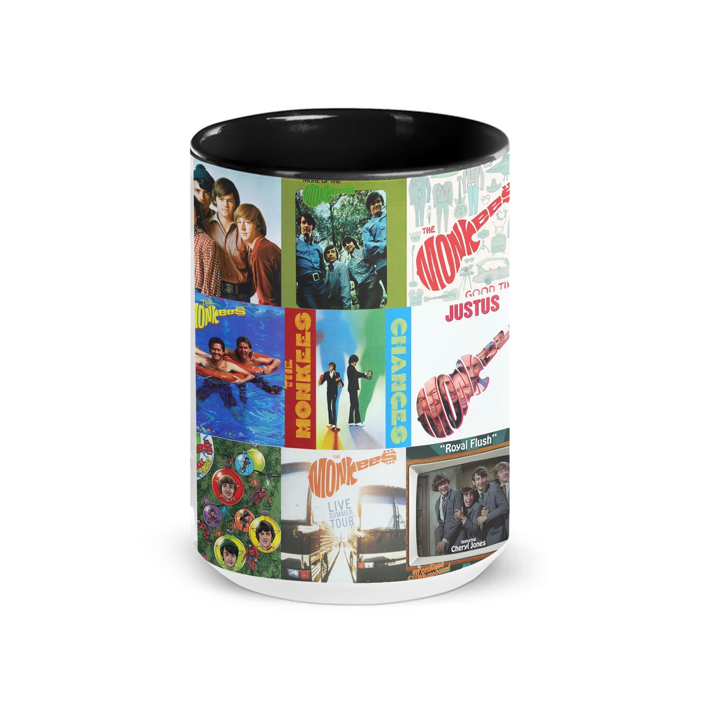 The Monkees Accent Mug – Classic Album Cover Collage Gift