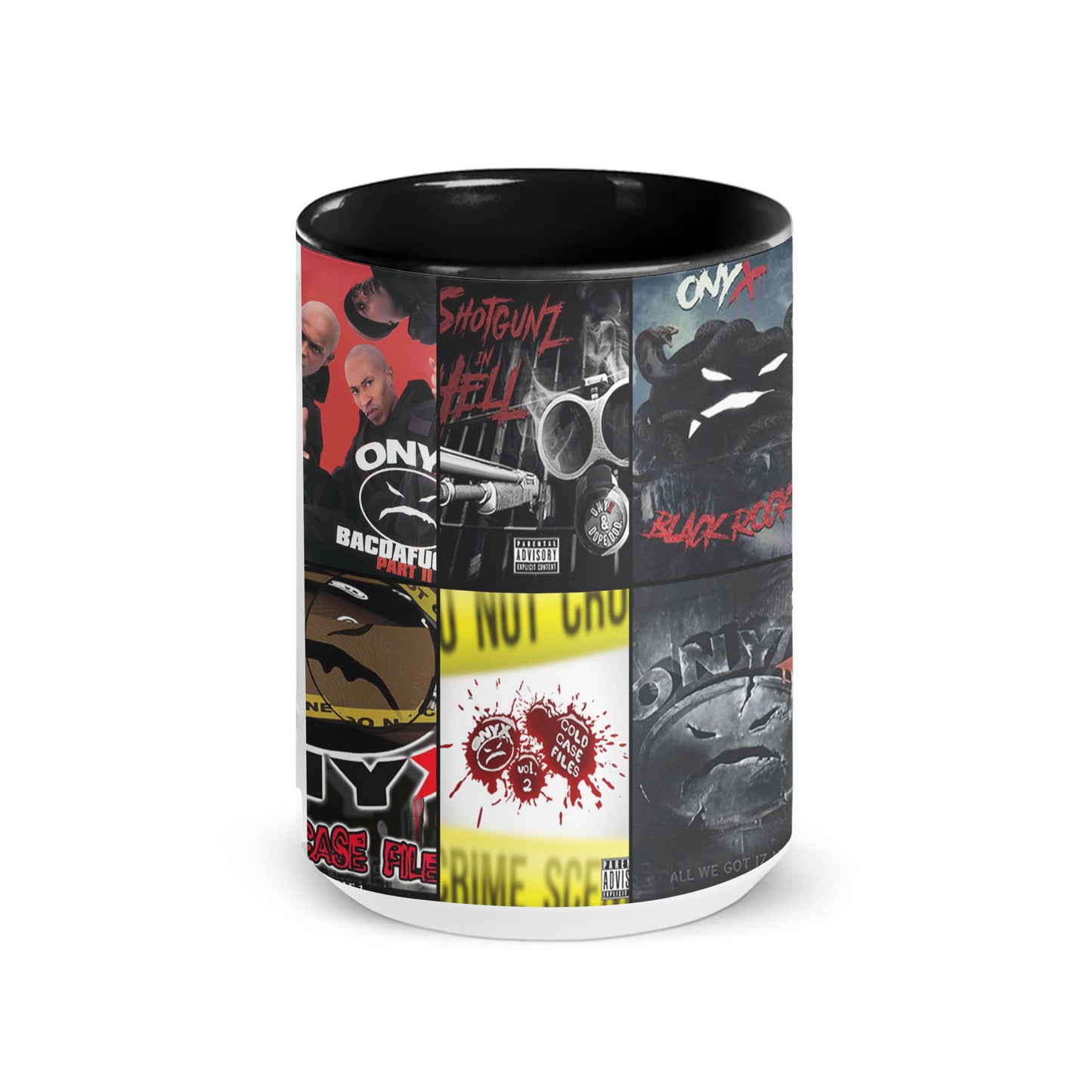 Onyx Accent Mug – Hardcore Hip-Hop Album Collage Gift