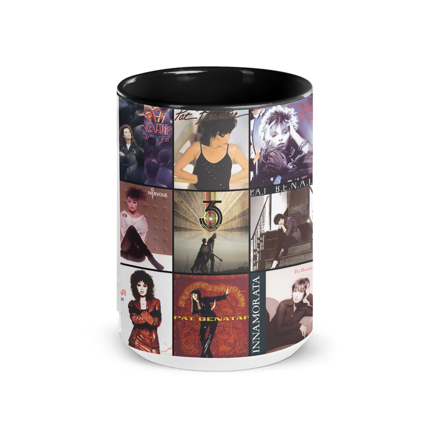 Pat Benatar Accent Mug – Album Cover Collage Gift