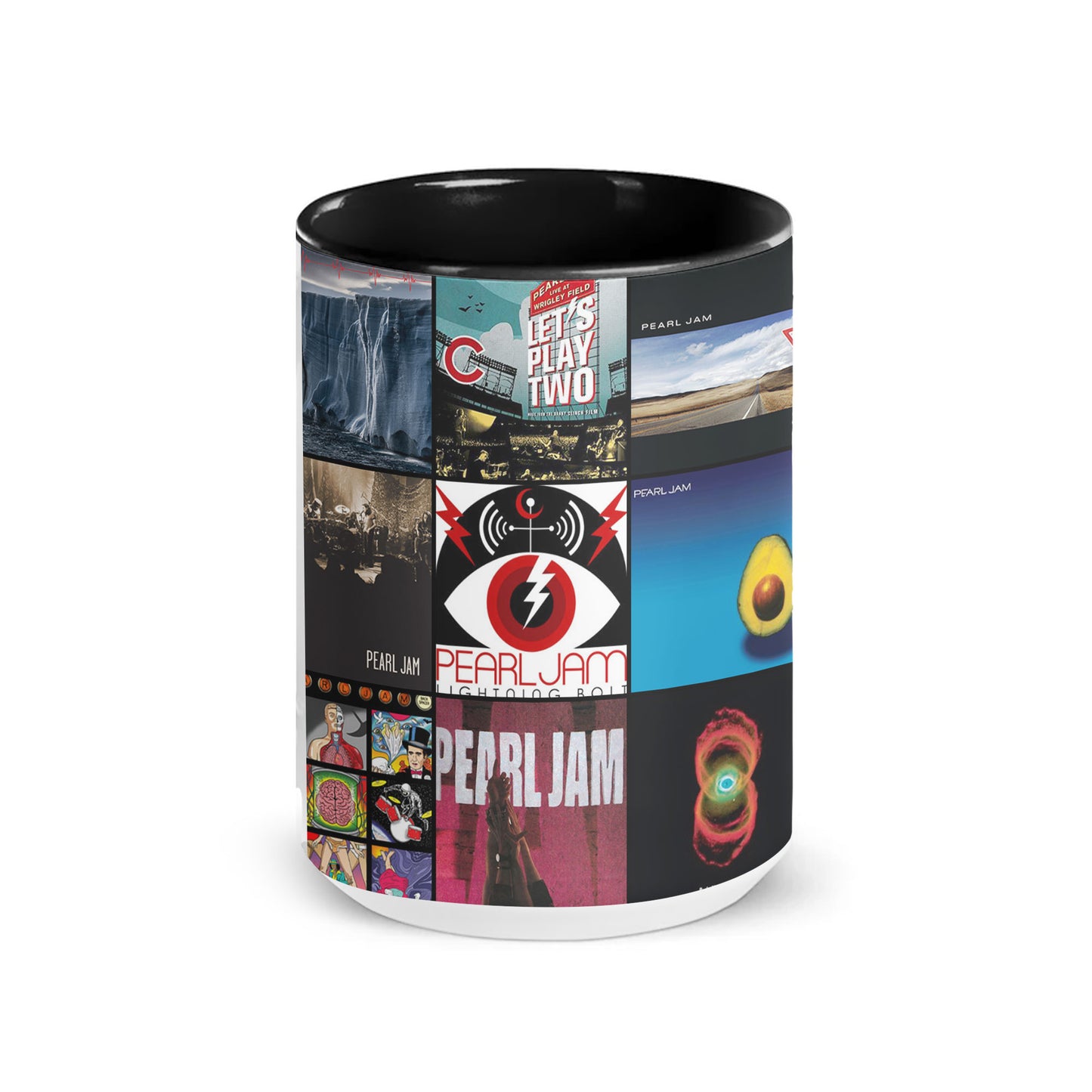 Pearl Jam Accent Mug – Classic Album Cover Collage Gift for Rock Music Fans