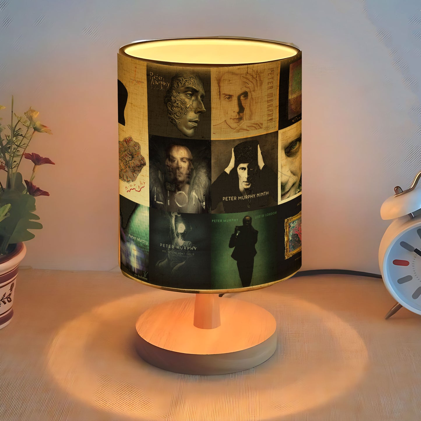 Peter Murphy Album Cover Lamp – Gothic Rock Inspired Home Decor