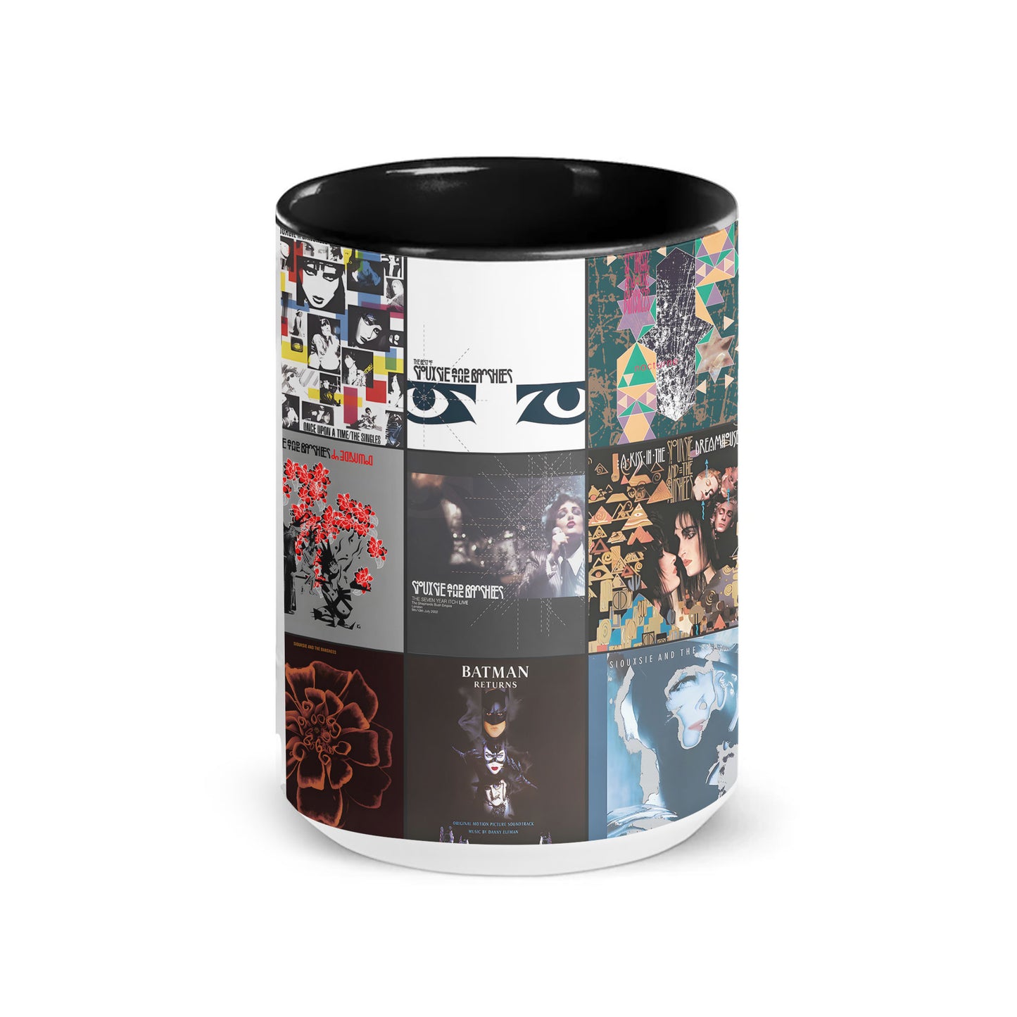 Siouxsie & The Banshees Accent Mug – Iconic Album Art Collage Gift