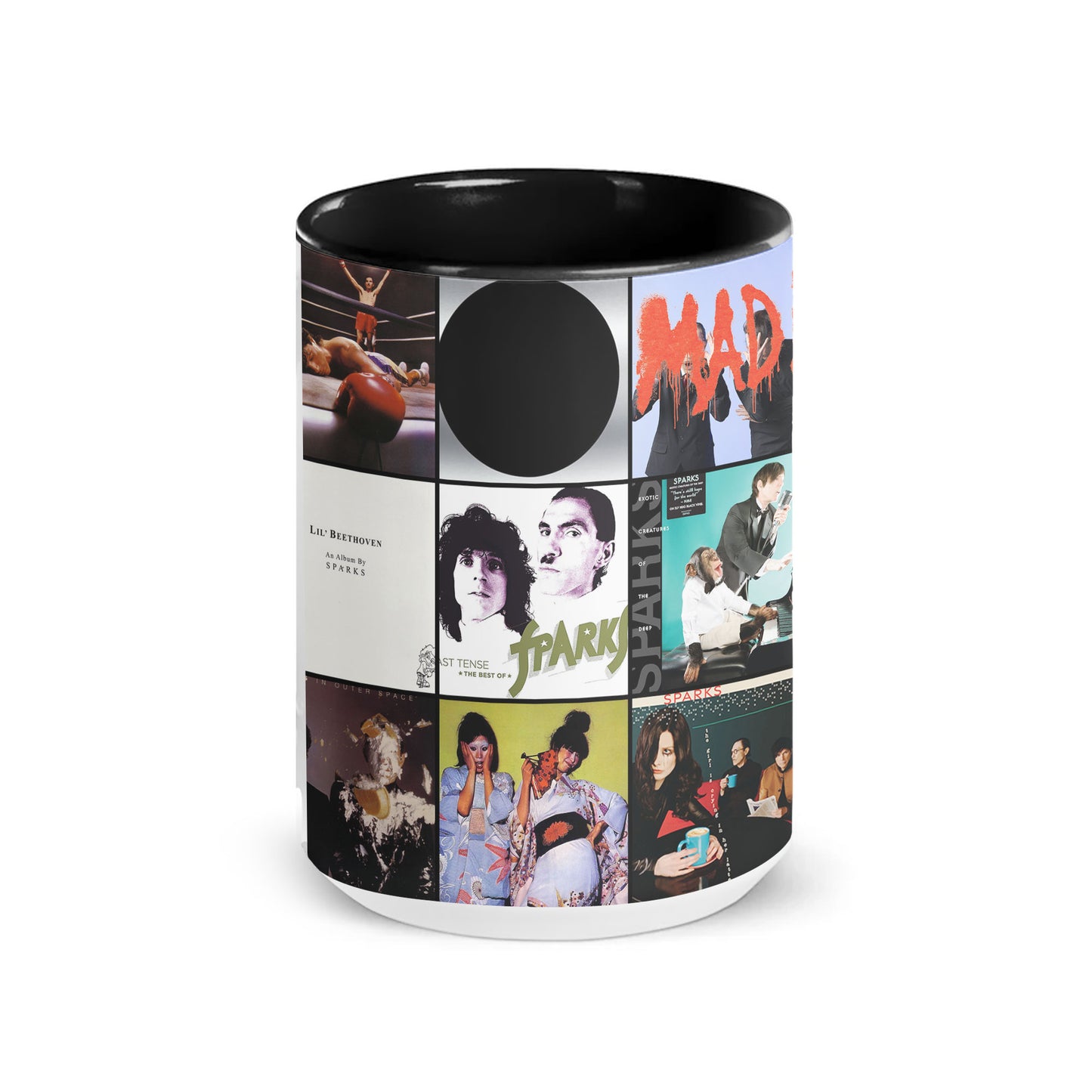 Sparks Accent Mug – Iconic Album Cover Collage Gift