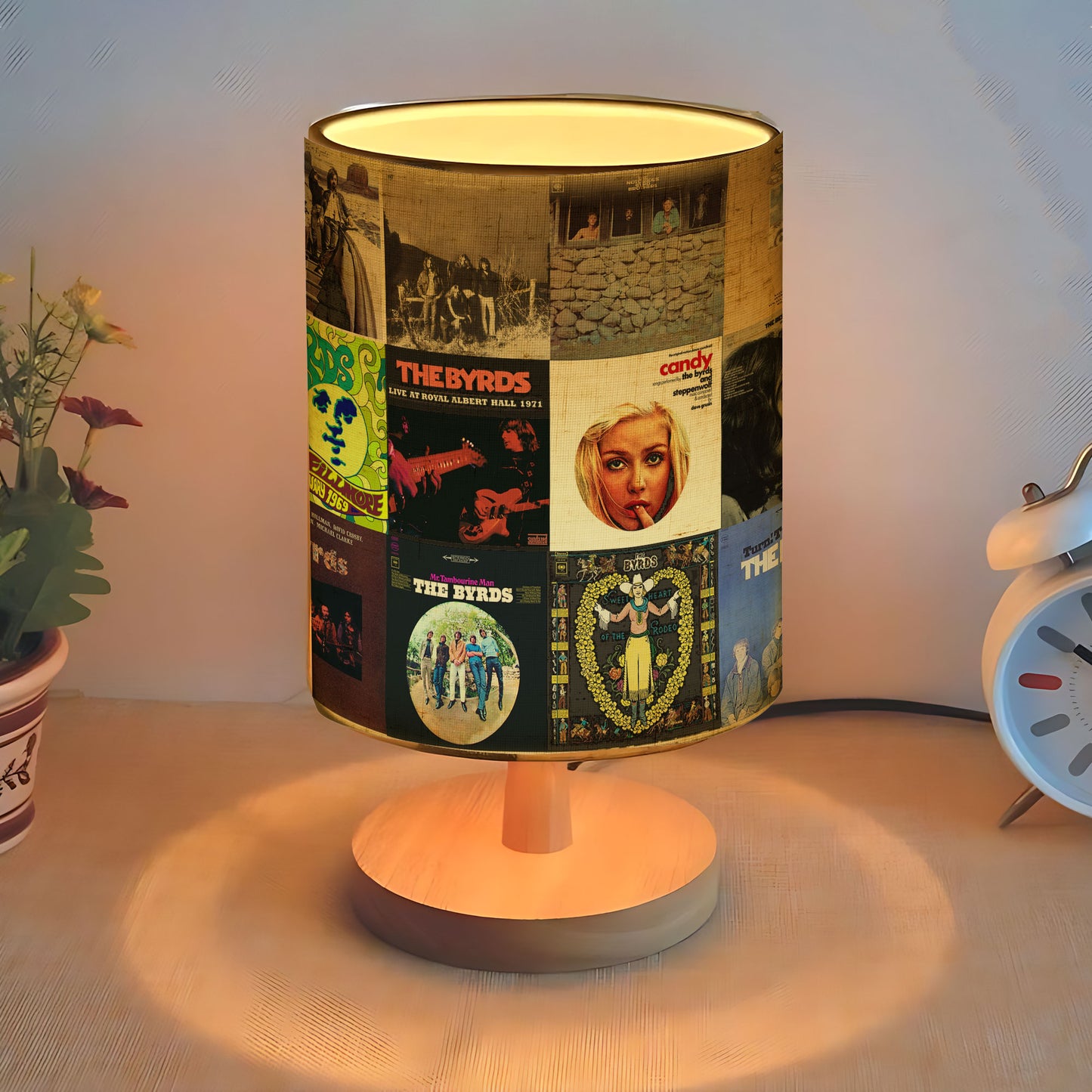 The Byrds Album Art Table Lamp – Classic Folk Rock Decorative Light