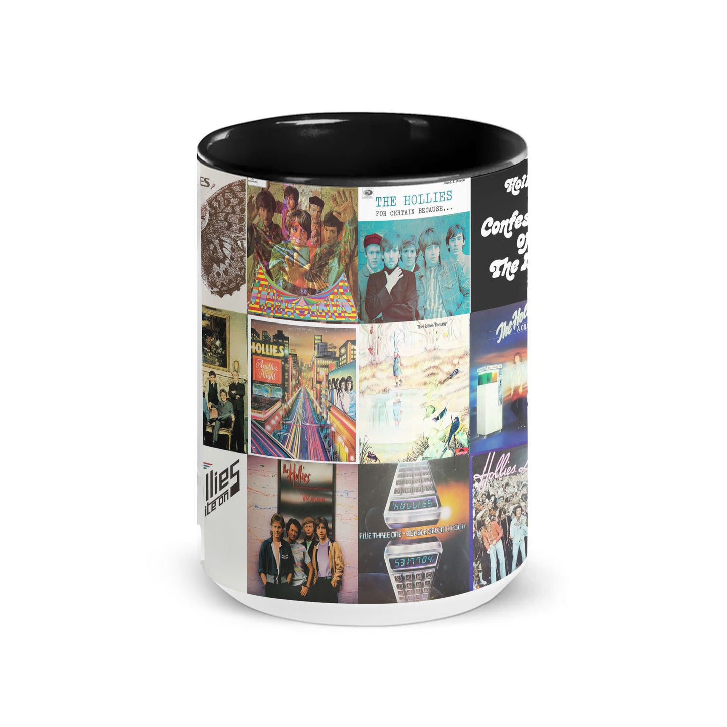 The Hollies Accent Mug – Classic Harmony-Rock Album Collage Gift