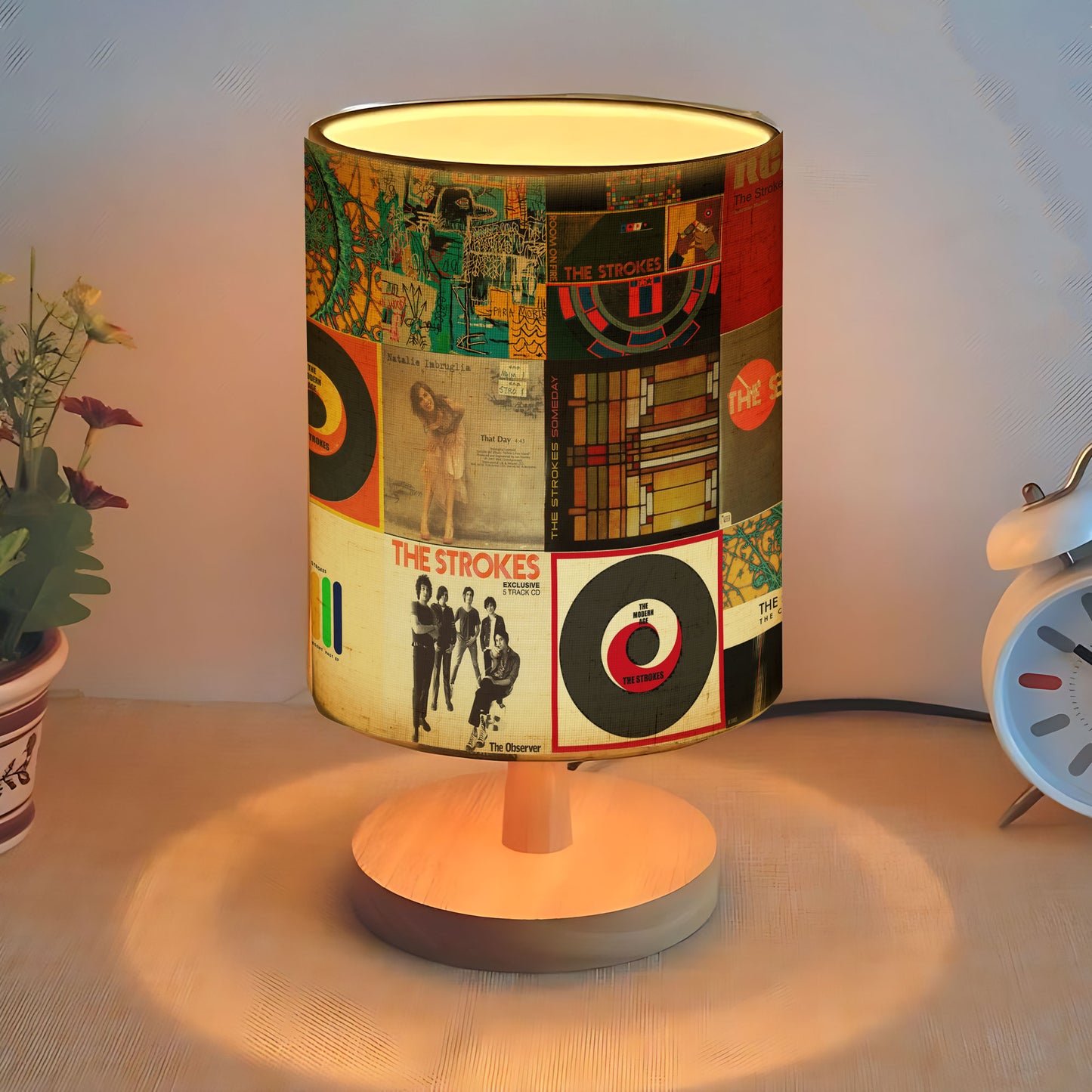 The Strokes Album Art Collage Lamp