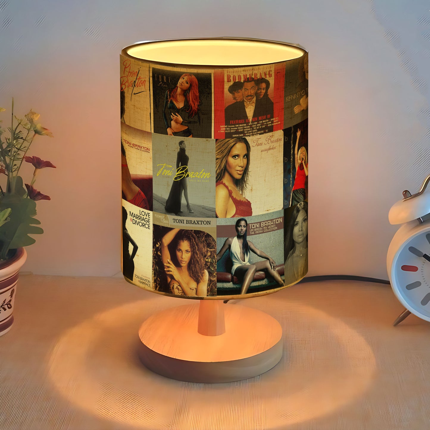 Toni Braxton Album Cover Lamp – R&B Soul Nostalgia Home Decor