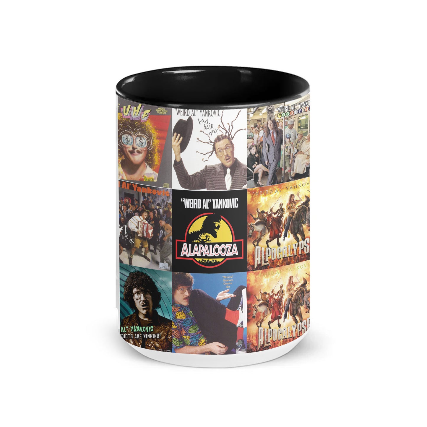 Weird Al Yankovic Accent Mug – Album Cover Collage Gift