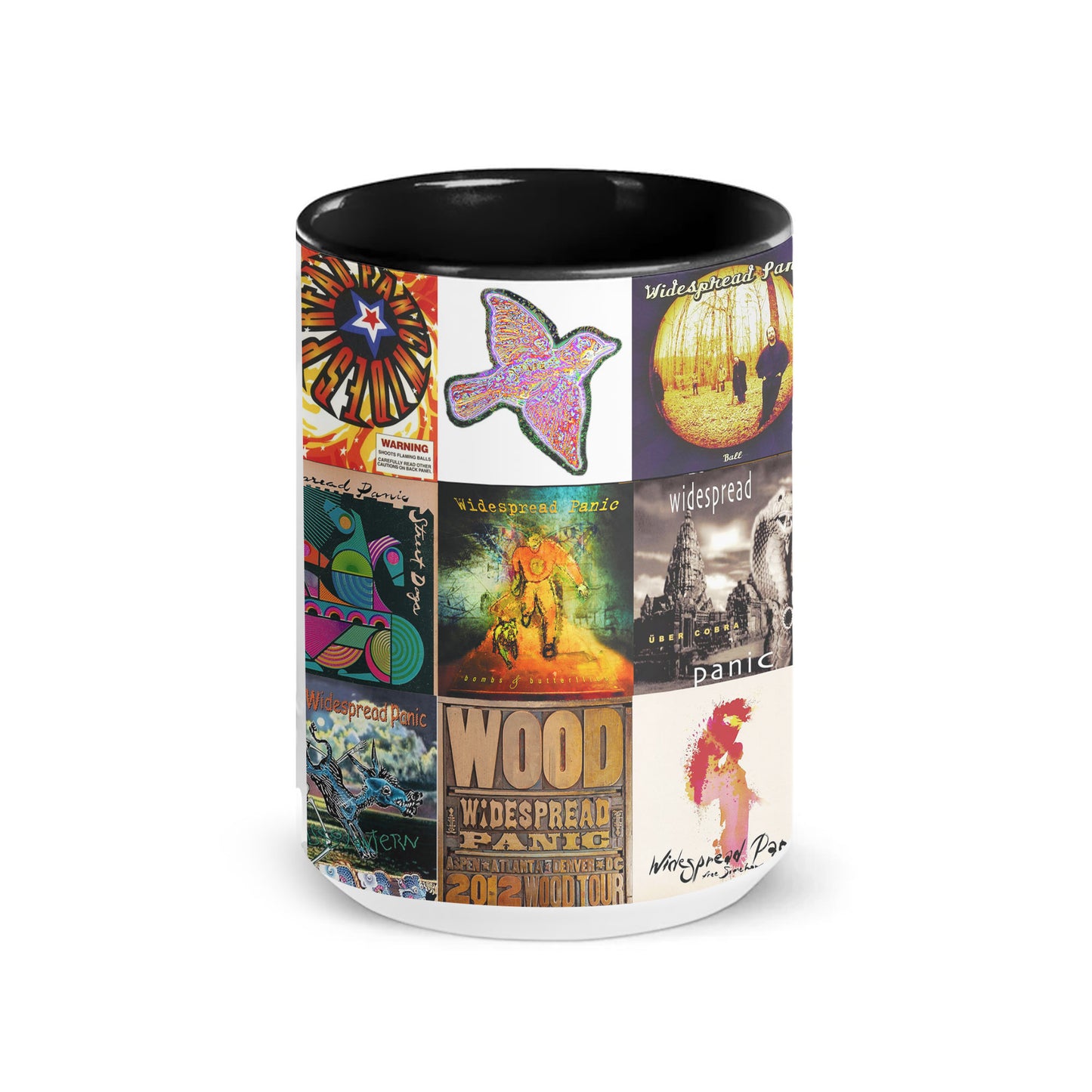 Widespread Panic Accent Mug – Classic Album Cover Collage Gift