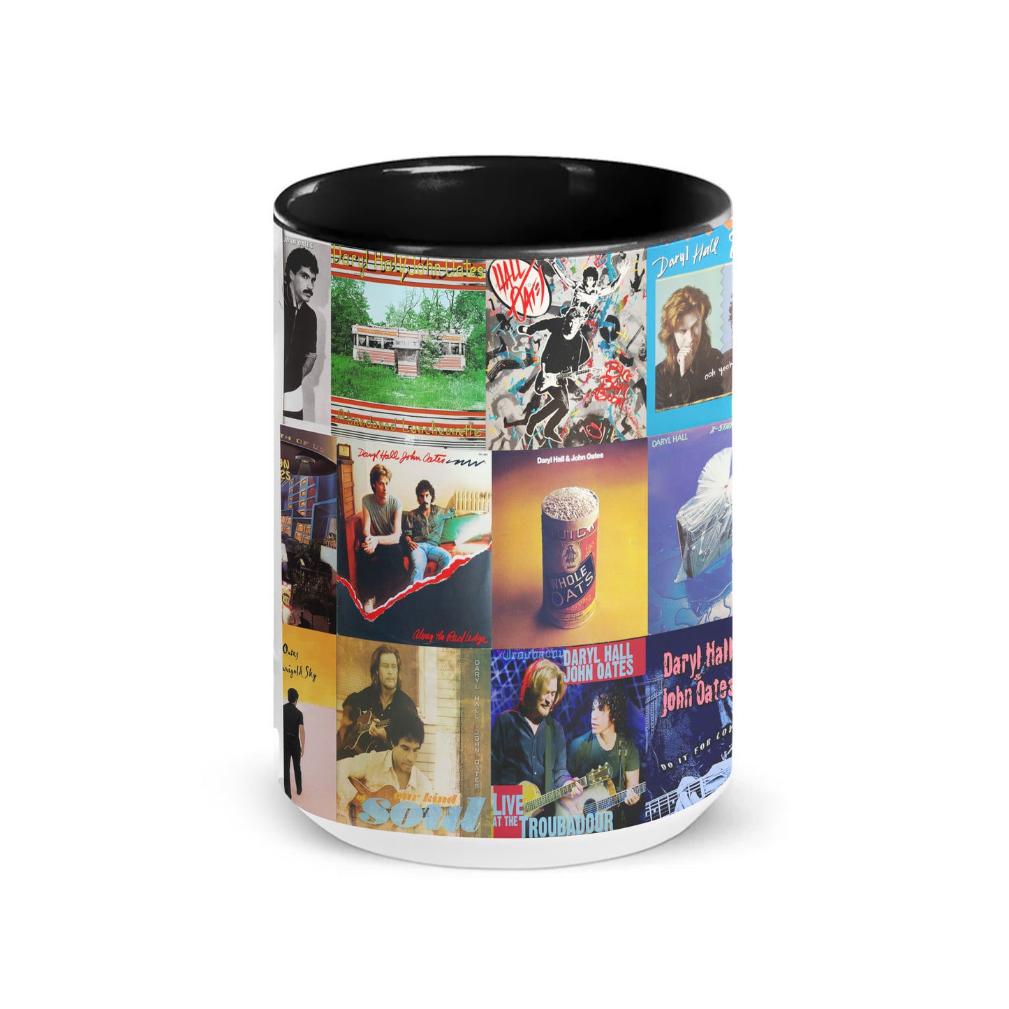 Daryl Hall & John Oates Accent Mug – Classic Album Cover Collage Gift