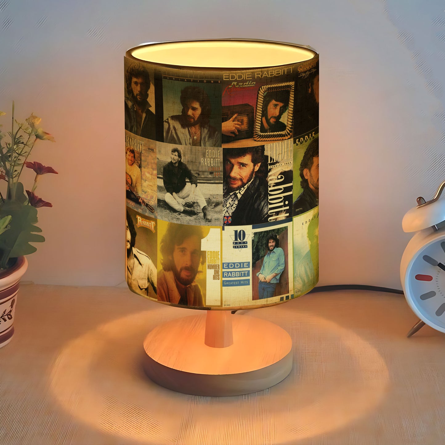 Eddie Rabbitt Fabric Lamp – A Warm Tribute to a Country Legend