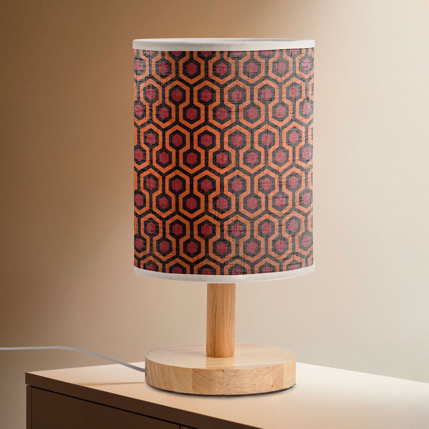 The Shining Overlook Hotel Pattern Fabric Lamp