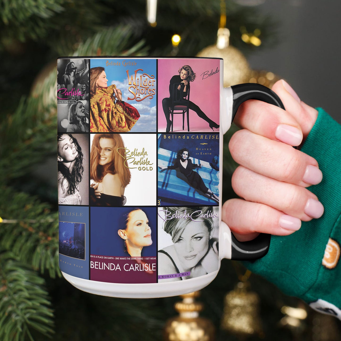 Belinda Carlisle Accent Mug – Album Cover Collage Gift