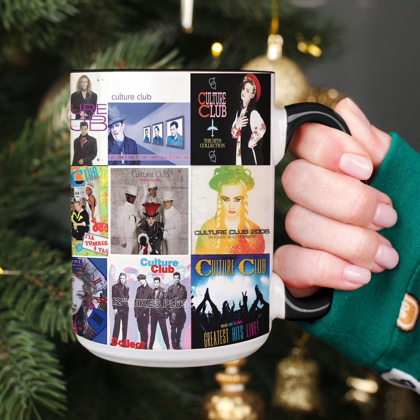 Culture Club Accent Mug – Retro Pop Icon Album Collage Gift