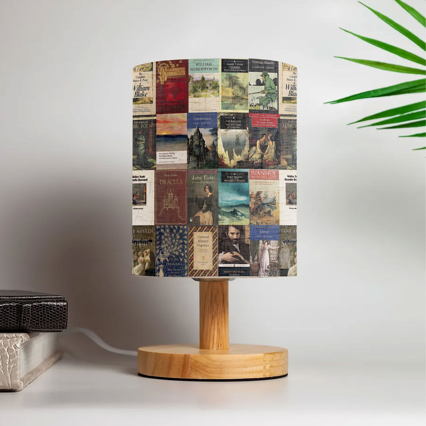 Literature Classics Book Cover Fabric Lamp