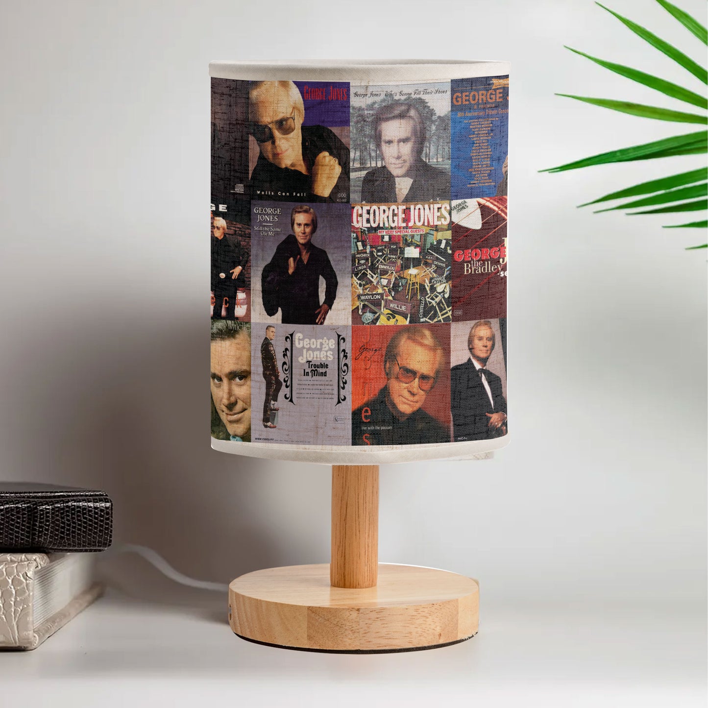 George Jones Album Cover Lamp – Country Music Legends Home Decor