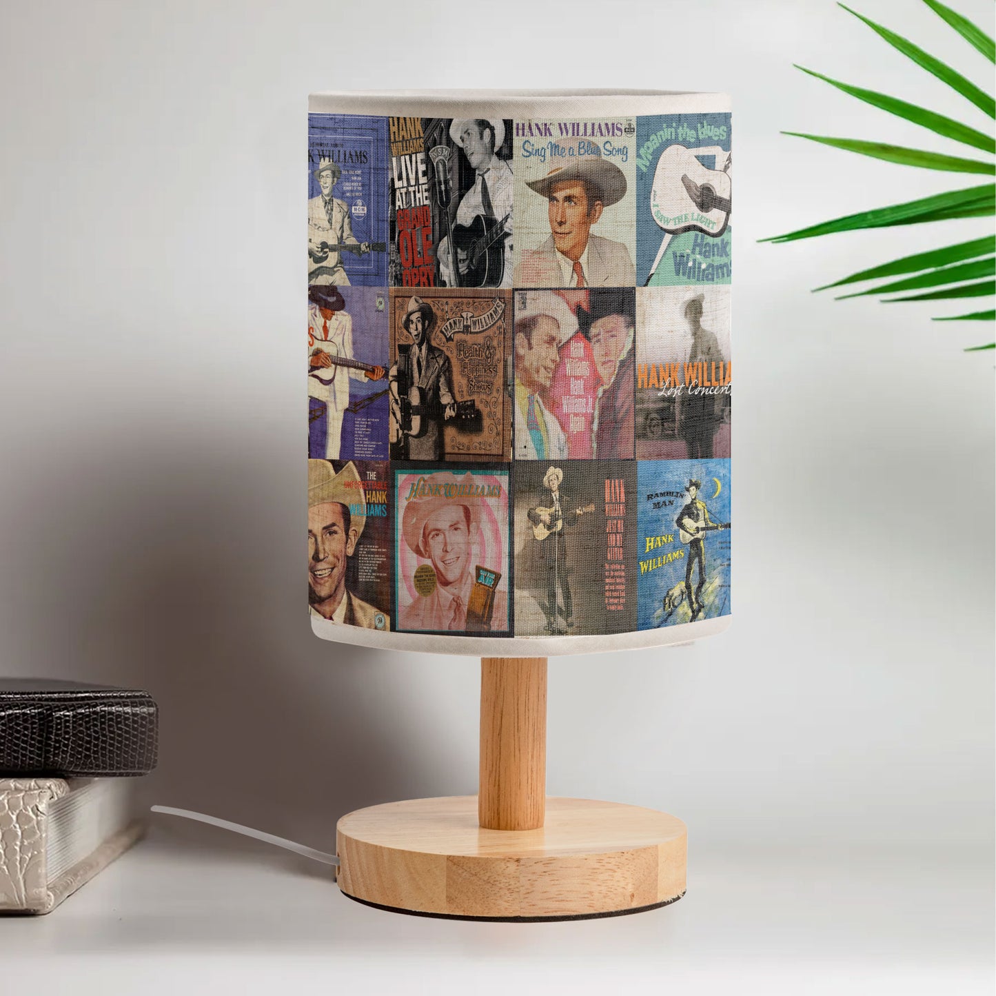 Hank Williams Fabric Lamp – A Classic Country Glow for True Music Fans