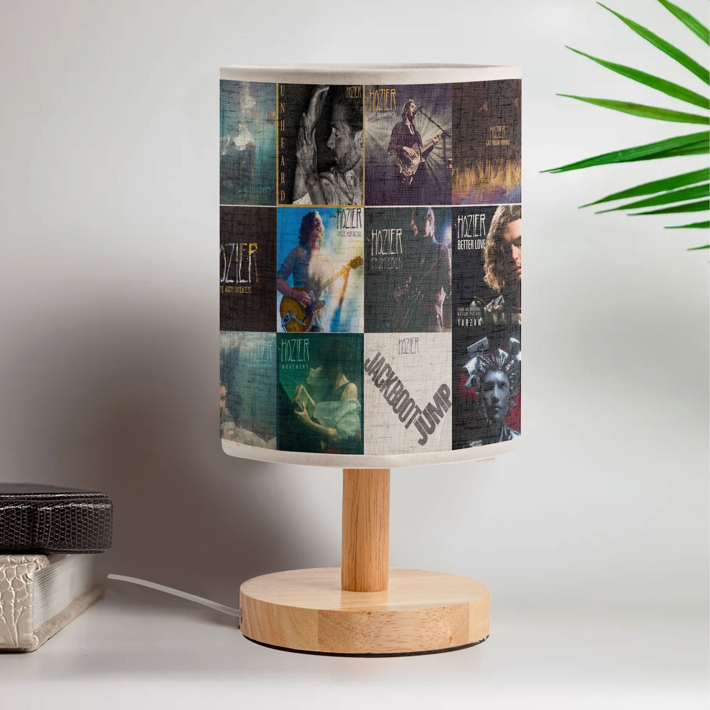 Hozier Album Cover Collage Table Lamp - Indie Folk Rock Music Themed