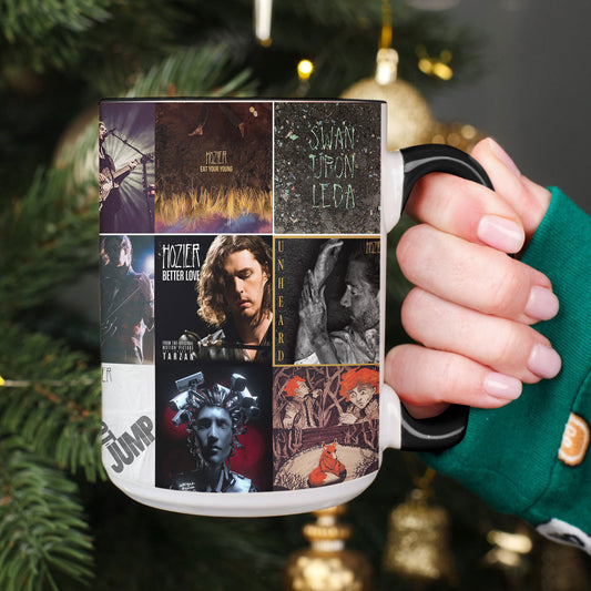 Hozier Accent Mug – Classic Album Cover Collage Gift for Indie & Soul Music Fans