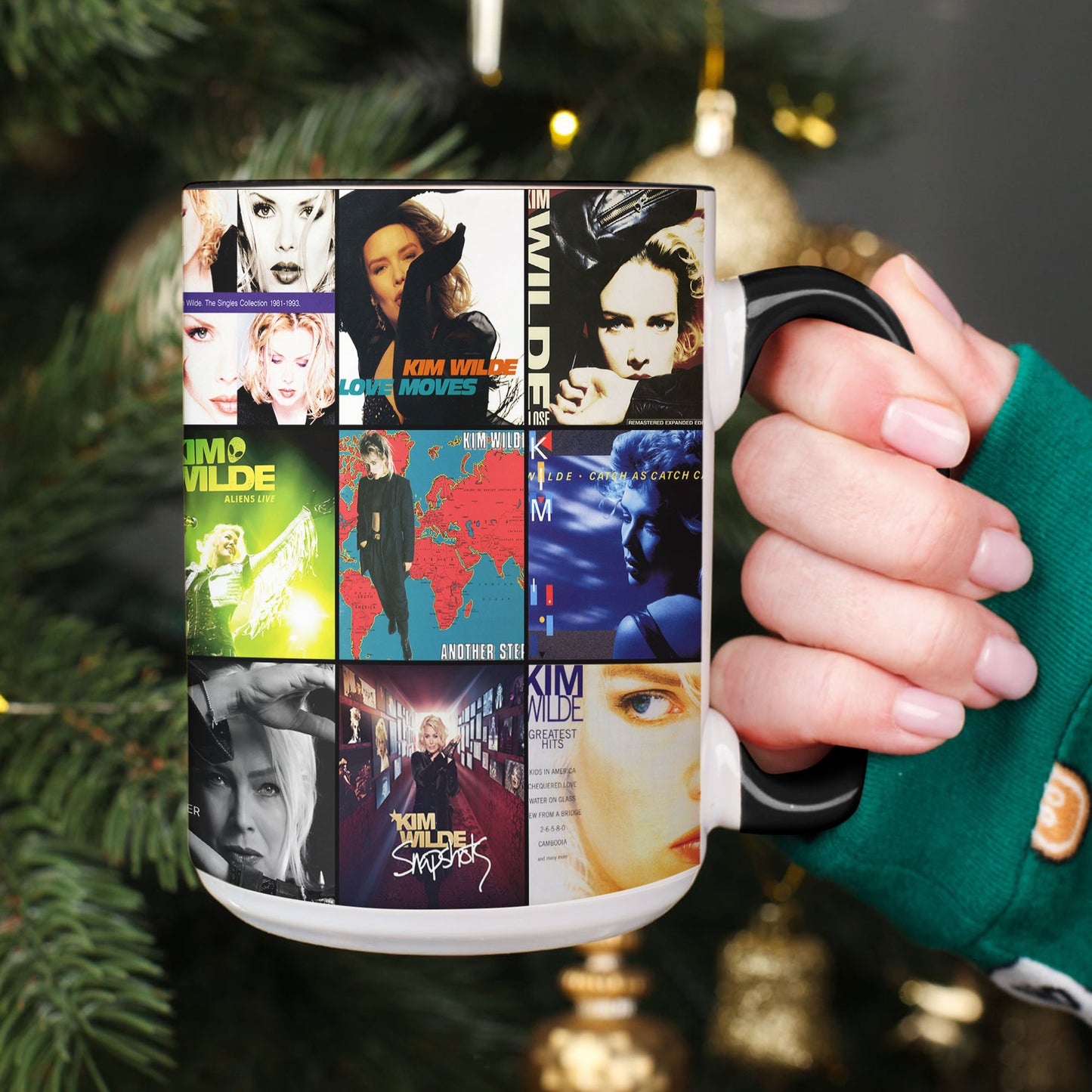 Kim Wilde Accent Mug – Pop Icon Album Cover Collage Gift