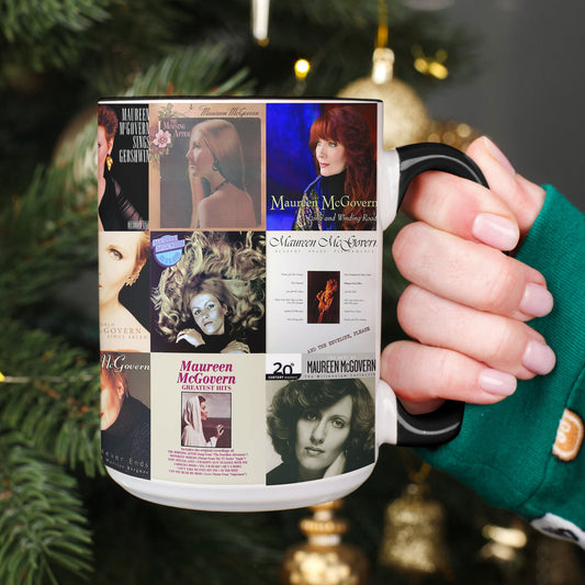 Maureen McGovern Accent Mug – Classic Vocal Icon Album Cover Collage Gift