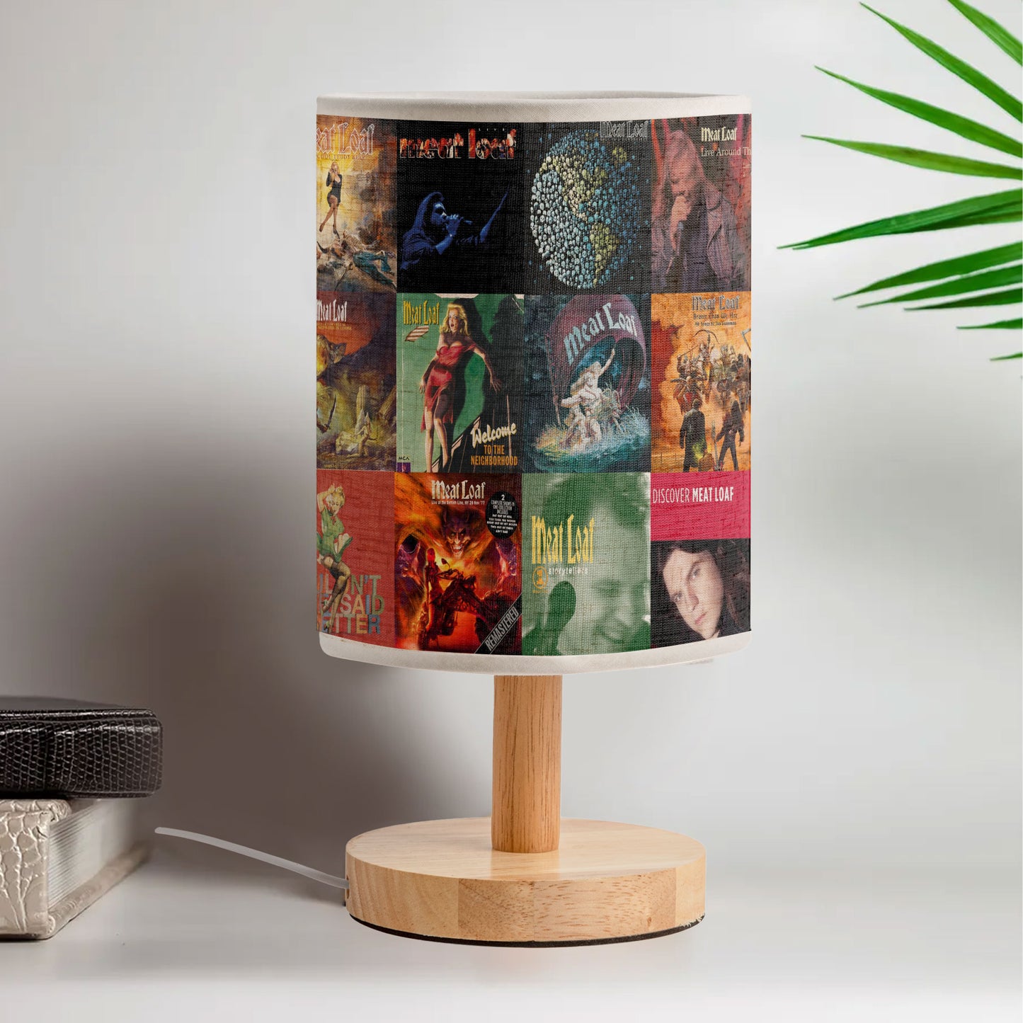 Meat Loaf Album Art Fabric Lamp – Rock Opera Glow 🎤🔥