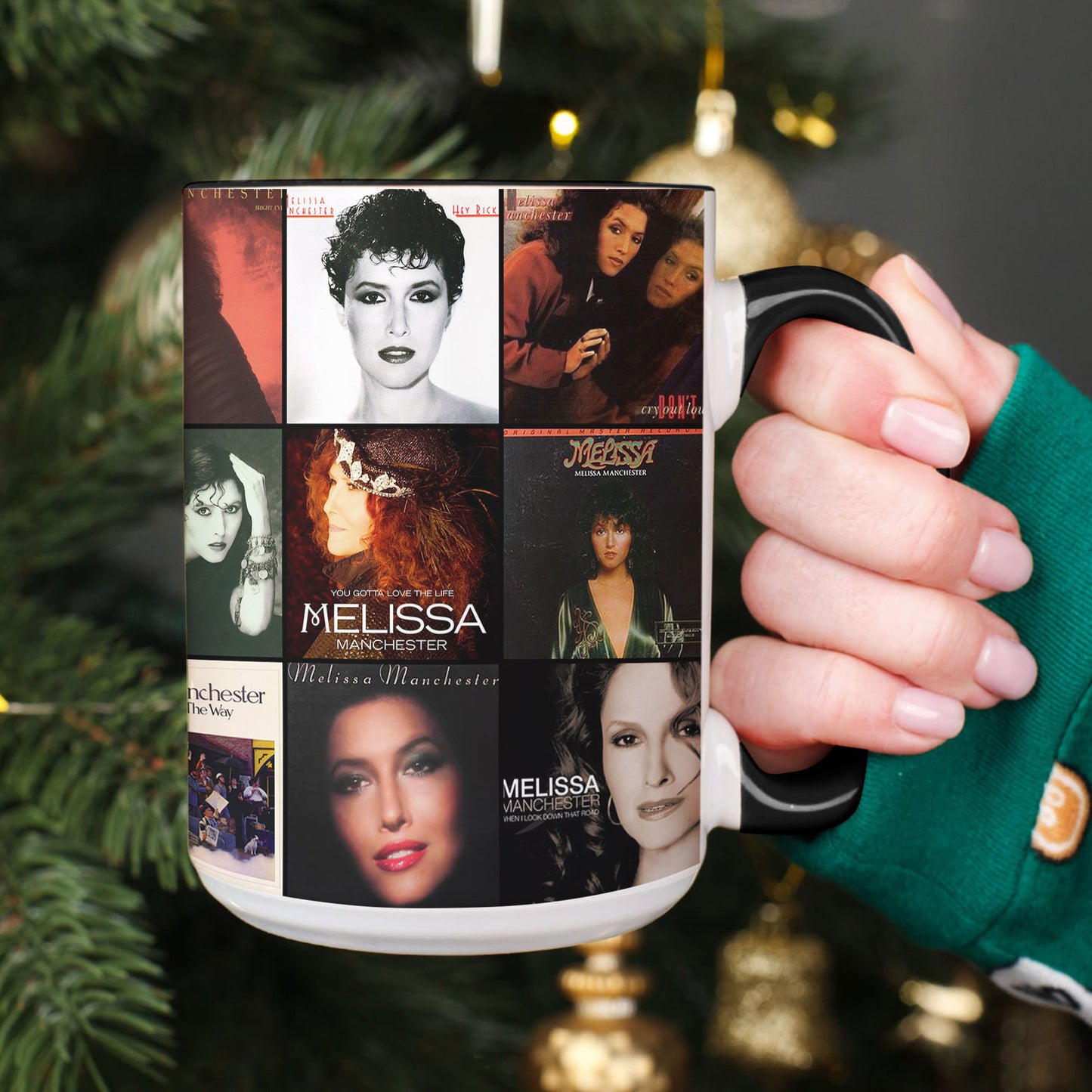 Melissa Manchester Accent Mug – Album Cover Collage Gift