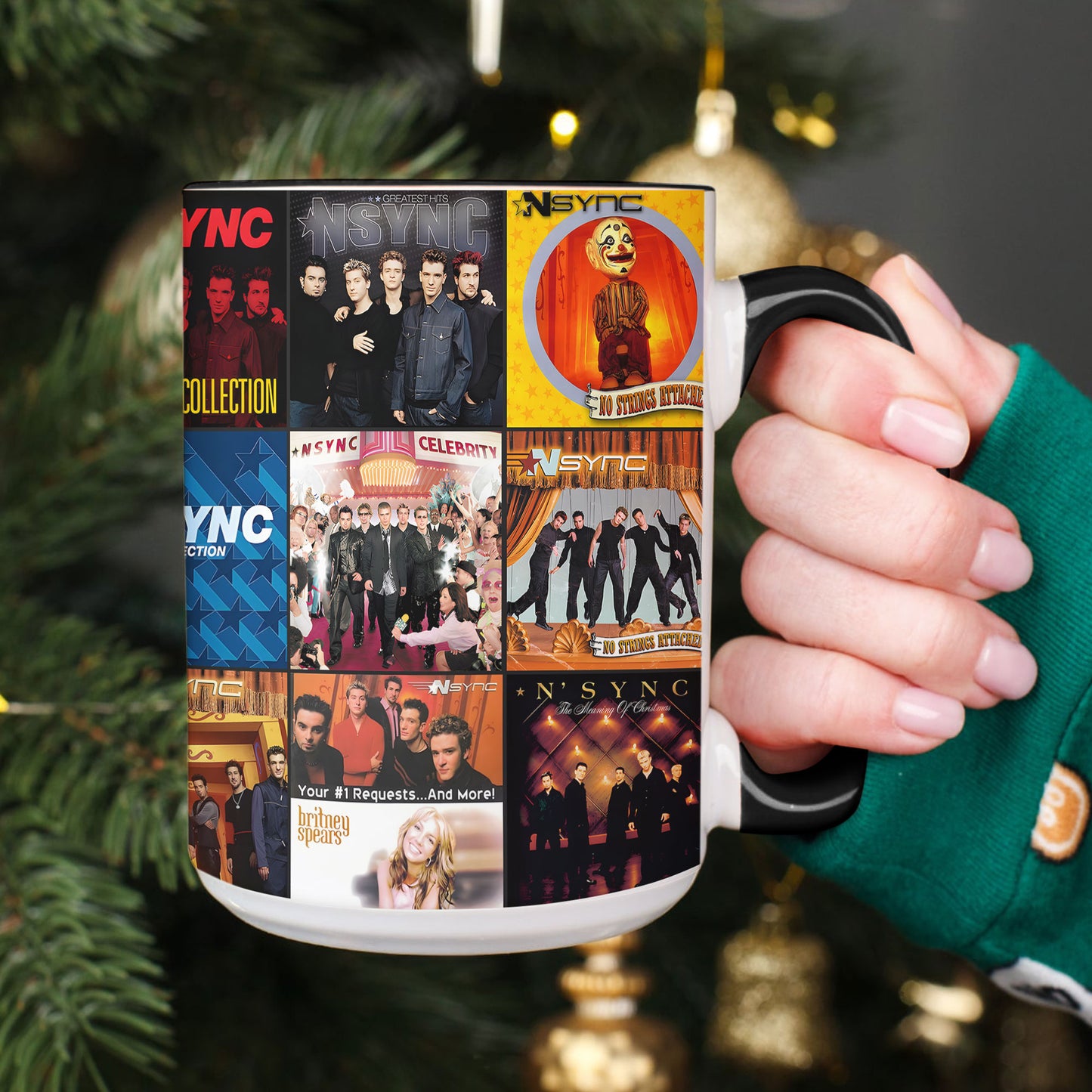 NSYNC Accent Mug – Pop Legend Album Cover Collage Gift