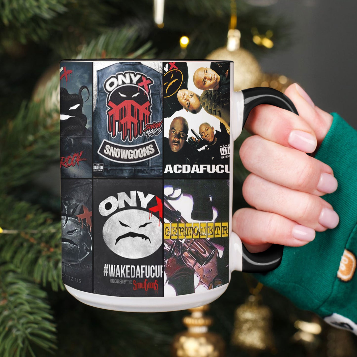Onyx Accent Mug – Hardcore Hip-Hop Album Collage Gift