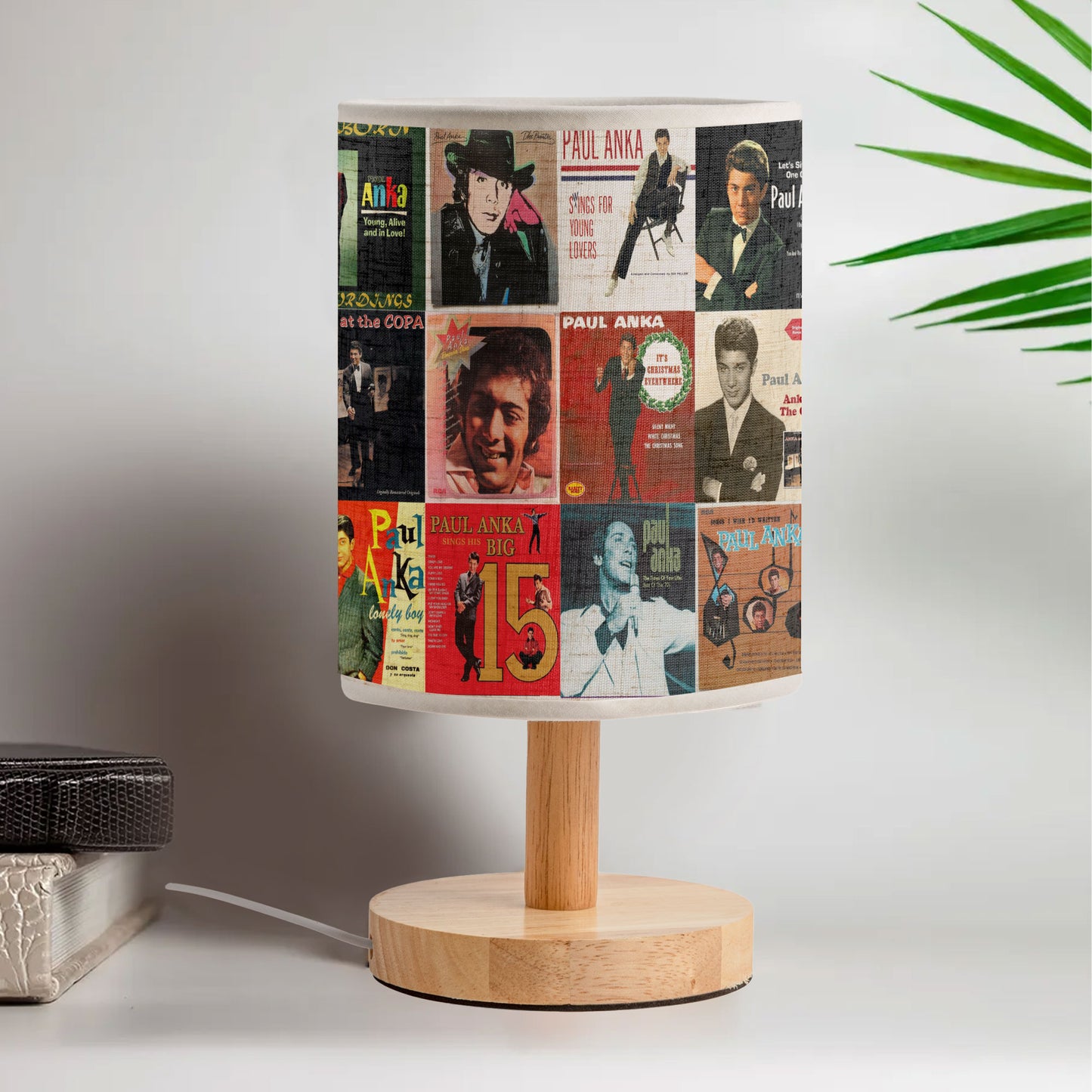 🎙️ Paul Anka Album Art Lamp – Golden Era Romance & Classic Charm