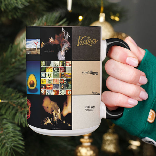 Pearl Jam Accent Mug – Classic Album Cover Collage Gift for Rock Music Fans