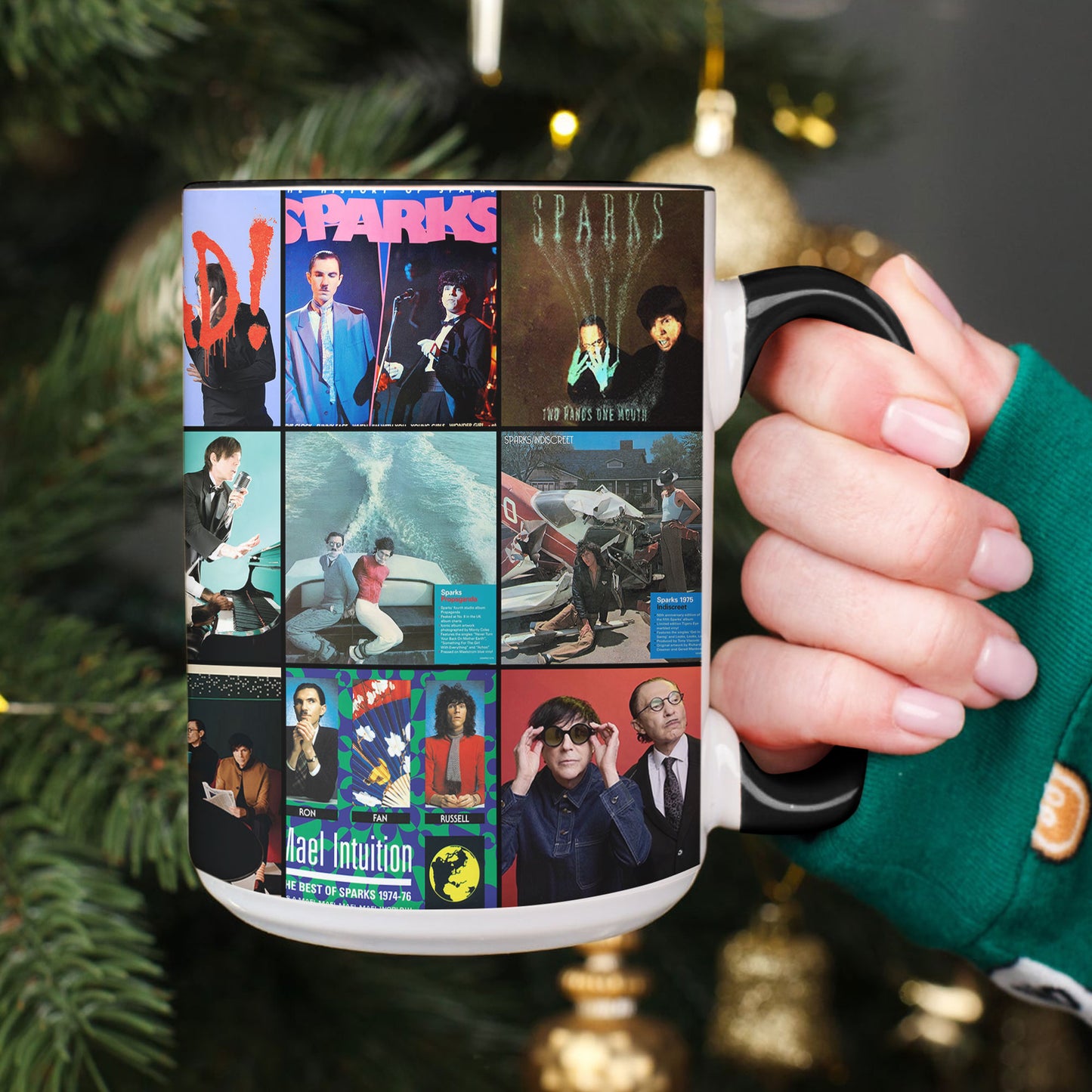 Sparks Accent Mug – Iconic Album Cover Collage Gift