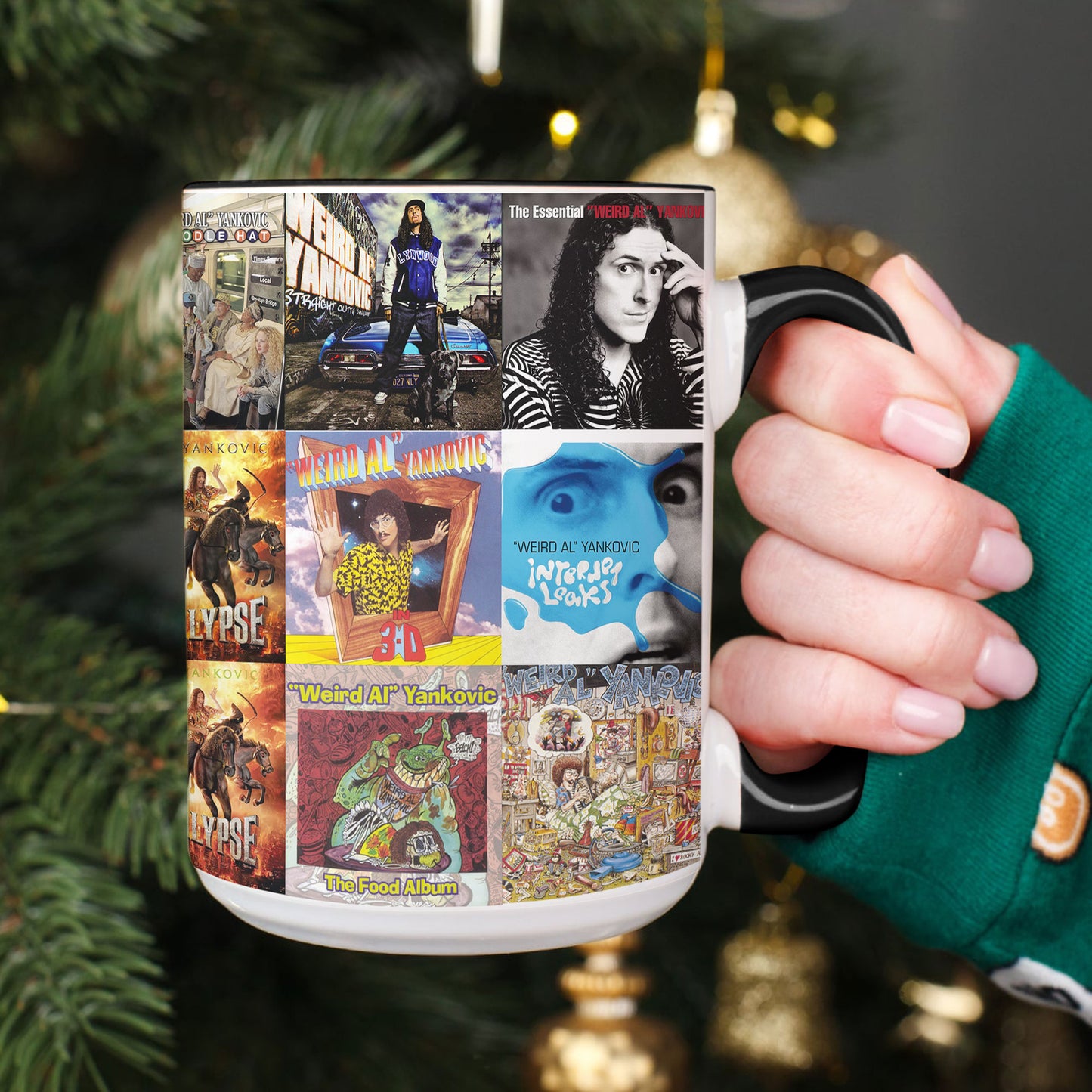 Weird Al Yankovic Accent Mug – Album Cover Collage Gift
